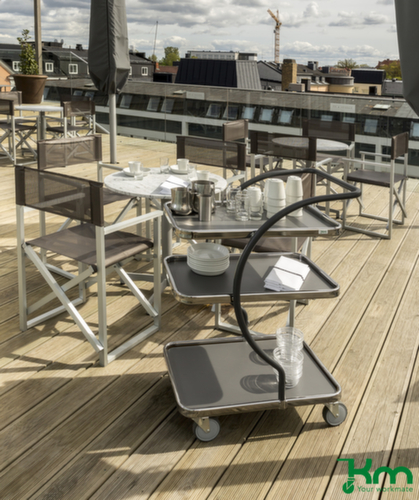 Kongamek Chariot à étagères C-Line avec 3 plateaux, force 120 kg, 3 plateaux