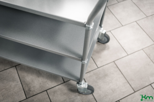Kongamek Chariot à étagères ZERO avec 3 plateaux, force 250 kg, 3 plateaux