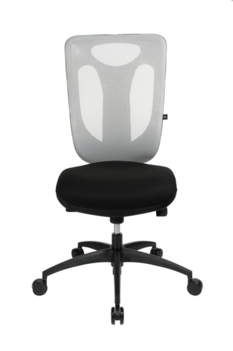 Topstar Siège de bureau pivotant Net Pro 100 avec mécanisme synchrone ponctuel, Dossier maille, noir