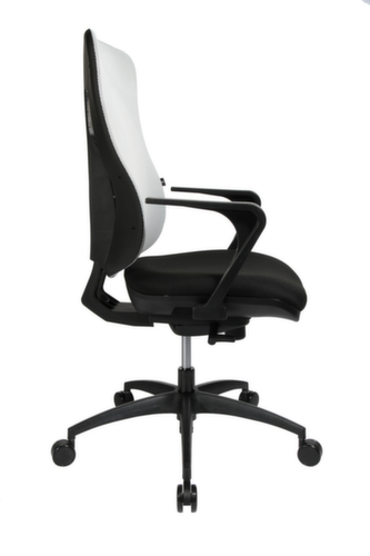 Topstar Siège de bureau pivotant Net Pro 100 avec mécanisme synchrone ponctuel, Dossier maille, noir