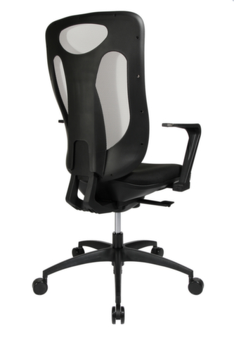 Topstar Siège de bureau pivotant Net Pro 100 avec mécanisme synchrone ponctuel, Dossier maille, noir