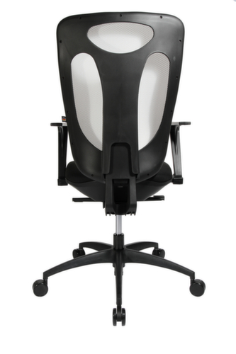 Topstar Siège de bureau pivotant Net Pro 100 avec mécanisme synchrone ponctuel, Dossier maille, noir