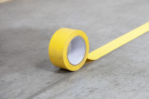 a.m.p.e.r.e. Ruban de marquage au sol TRAFFIC Tape Standard, rouge/blanc