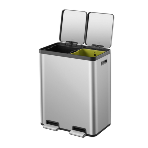 Poubelle à pédale EKO avec 2 seaux intérieurs en plastique