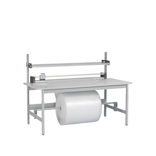 ERGO-line Table d'emballage complète Budget avec dispositif de déroulement et de coupe, largeur x profondeur 2000 x 900 mm
