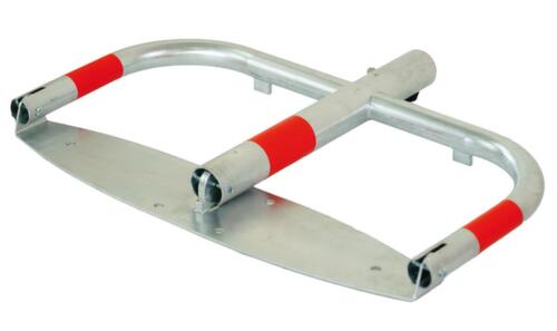 UDOBÄR Barrière de parking rabattable, hauteur 520 mm, à cheviller dans la plaque de fond