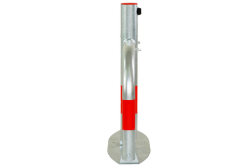 UDOBÄR Barrière de parking rabattable, hauteur 520 mm, à cheviller dans la plaque de fond