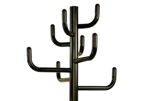 UDOBÄR Portemanteau avec porte-parapluies, avec 8 crochets, noir