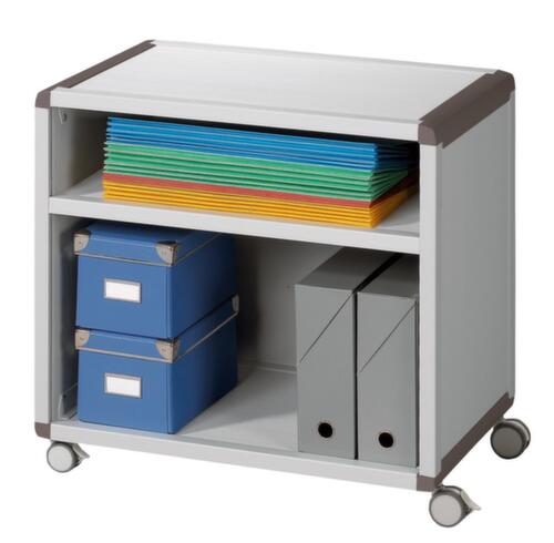 Paperflow Chariot roulant avec compartiments, gris/anthracite