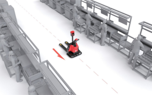 EP Transpalette Électrique Autopropulsé XP15+, 1500 kg force, polyuréthane/polyuréthane