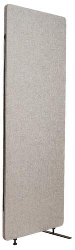 LUXOR cloison acoustique démontable RECLAIM élément d'extension, hauteur x largeur 1680 x 600 mm, paroi gris clair