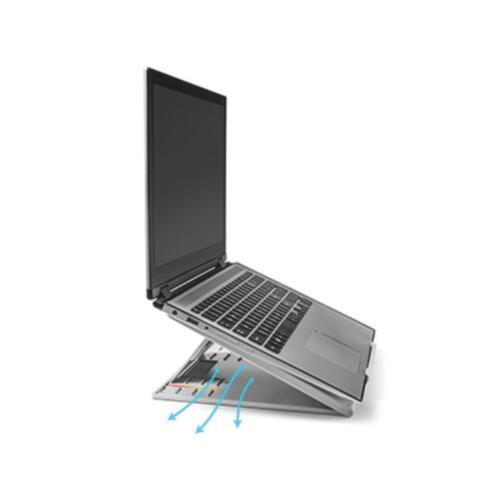 Leitz Support pour ordinateur portable SmartFit EasyRiser™ Go pour table de bureau, hauteur 12 mm
