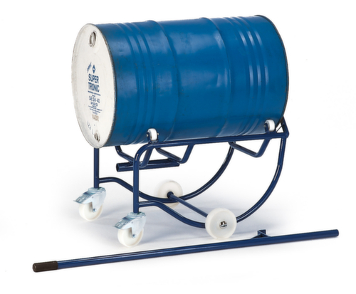 SupportRollcart basculant pour tambour avec support à rouleaux,pour 1 fût de 200 litres