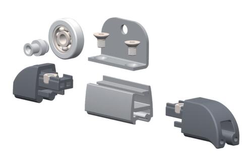 Franken kit de patins PRO pour glissière murale modulaire