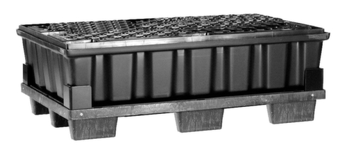 Bac de rétention PE pour fûts de 2x200 litres