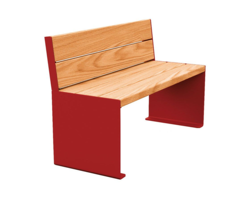 Banc Kube avec piètement à panneaux