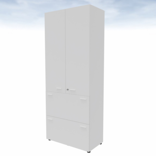 Quadrifoglio Armoire combinée T45 avec 2 tiroirs pour dossiers suspendus
