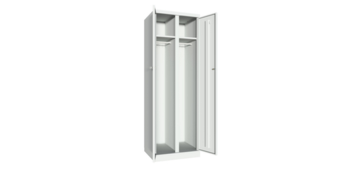 PAVOY Armoire à vêtements/linge Basis Plus à 2 compartiments, largeur de compartiment 300 mm