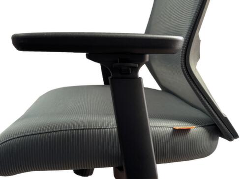 UDOBÄR Siège de bureau pivotant Iron avec mécanisme synchrone, dossier maille avec support, noir