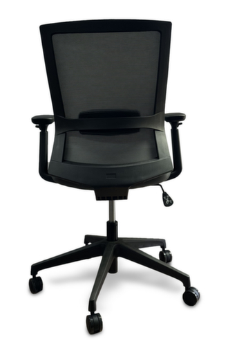 UDOBÄR Siège de bureau pivotant Iron avec mécanisme synchrone, dossier maille avec support, gris