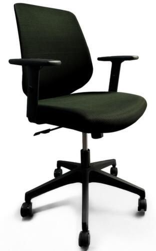 UDOBÄR chaise de bureau pivotante Shield avec mécanisme de basculement, dossier maille avec support, noir