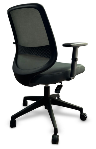 UDOBÄR chaise de bureau pivotante Shield avec mécanisme de basculement, dossier maille avec support, gris