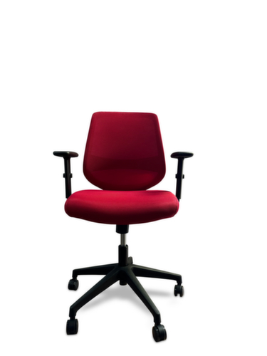 UDOBÄR chaise de bureau pivotante Shield avec mécanisme de basculement, dossier maille avec support, rouge