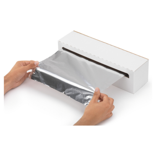 Papier aluminium en boîte distributrice largeur 330 mm