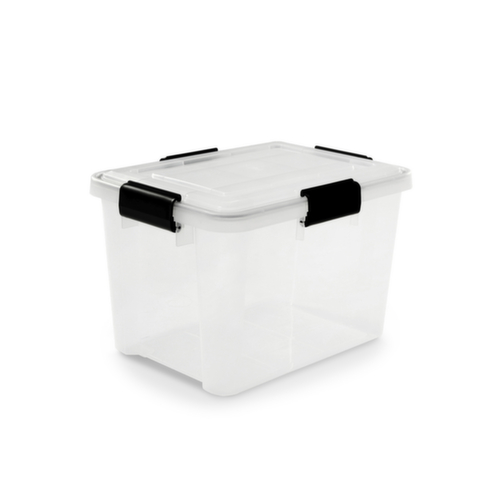 Boîte de rangement avec couvercle renforcé