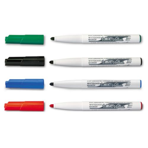 4 marqueurs pour tableau blanc BIC® Velleda - Standard (1,4 mm)