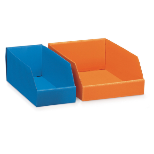 bac à bec pliable, bleu, profondeur 478 mm, polypropylène