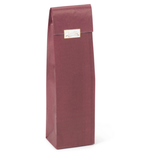 50 pochettes bouteille kraft bordeaux