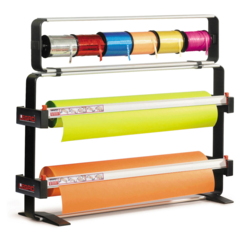 Dérouleur combiné pour emballage cadeau et bolducs