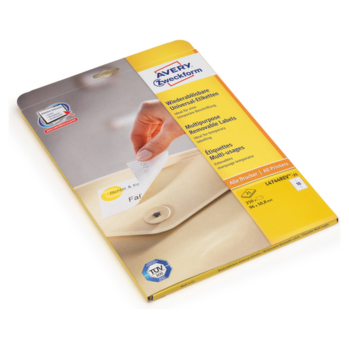 Étiquette laser détachable 210 x 297 mm