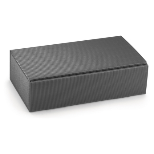 Boîte bouteilles noire (pour 2 bouteilles)