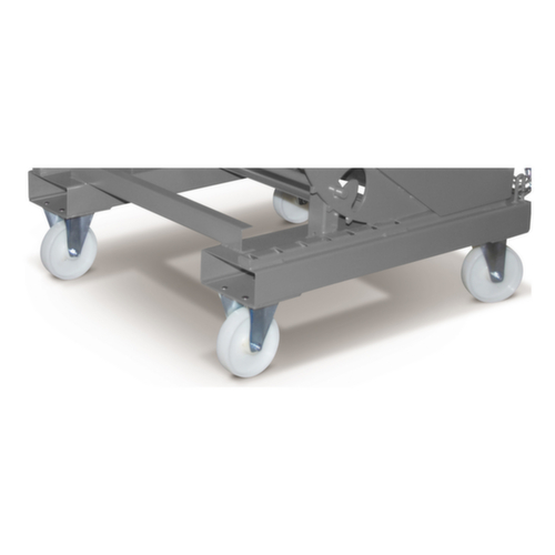 Roulettes pour benne basculante