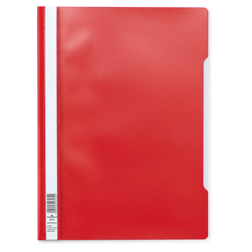 50 chemises rouges en plastique DURABLE