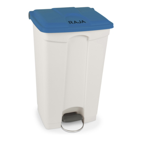 Poubelle à pédale avec couvercle bleu