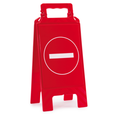 Chevalet de signalisation sent interdit