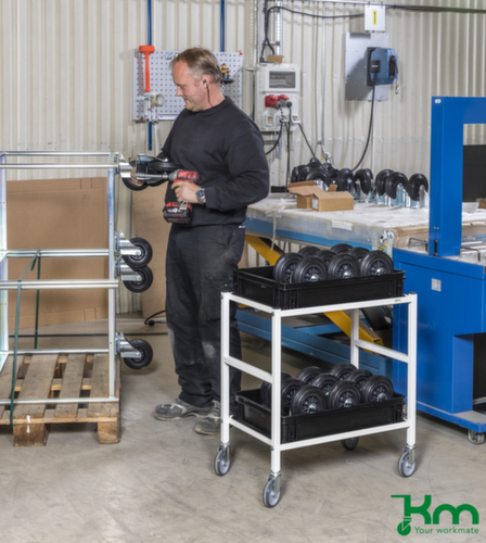 Kongamek Chariot à plateaux 625x414 mm, force 150 kg, 2 plateaux