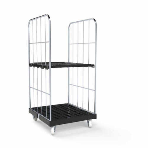 Tablette intermédiaire pour bac sur roulettes, largeur x profondeur 716 x 762 mm