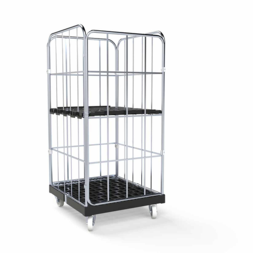 Tablette intermédiaire pour bac sur roulettes, largeur x profondeur 716 x 762 mm