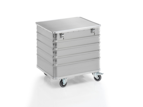 Gmöhling Chariot conteneur aluminium G®-TRANS, capacité 223 l