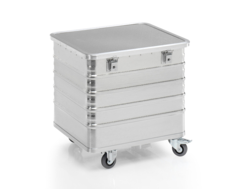 Gmöhling Chariot conteneur aluminium G®-TRANS, capacité 229 l