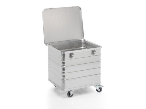 Gmöhling Chariot conteneur aluminium G®-TRANS, capacité 229 l