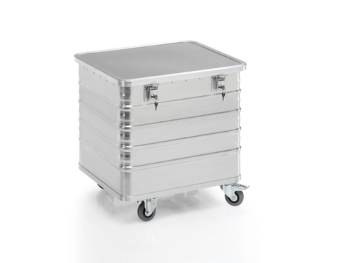 Gmöhling Chariot conteneur aluminium G®-TRANS, capacité 229 l