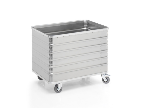 Gmöhling Chariot conteneur aluminium G®-TRANS, capacité 415 l