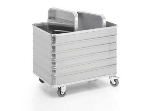 Gmöhling Chariot conteneur aluminium G®-TRANS, capacité 415 l