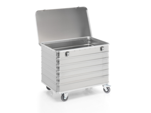 Gmöhling Chariot conteneur aluminium G®-TRANS, capacité 415 l