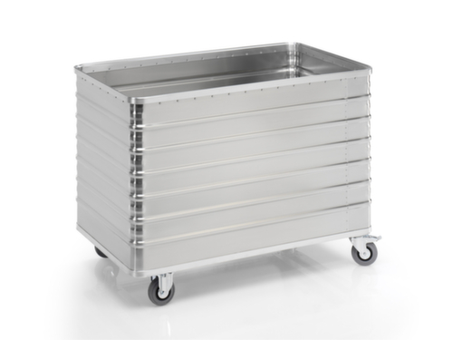 Gmöhling Chariot conteneur aluminium, capacité 656 l